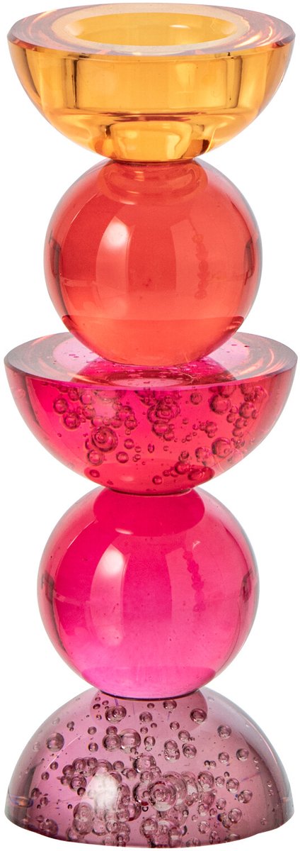 J-Line kandelaar - glas - multi - small