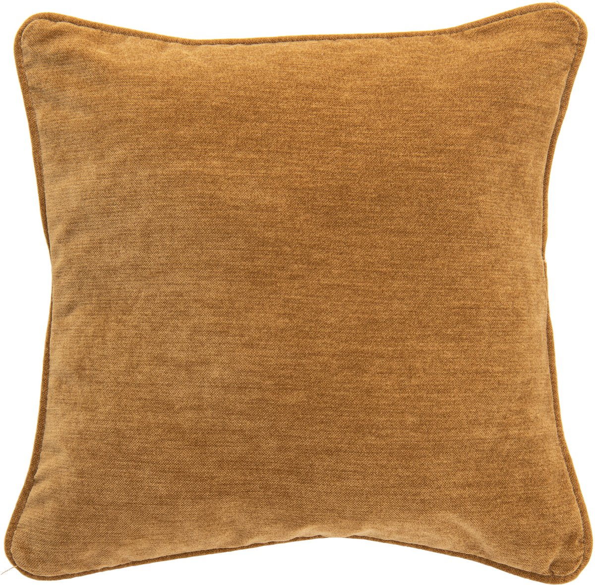 J-Line Kussen - polyester - mosterdgeel