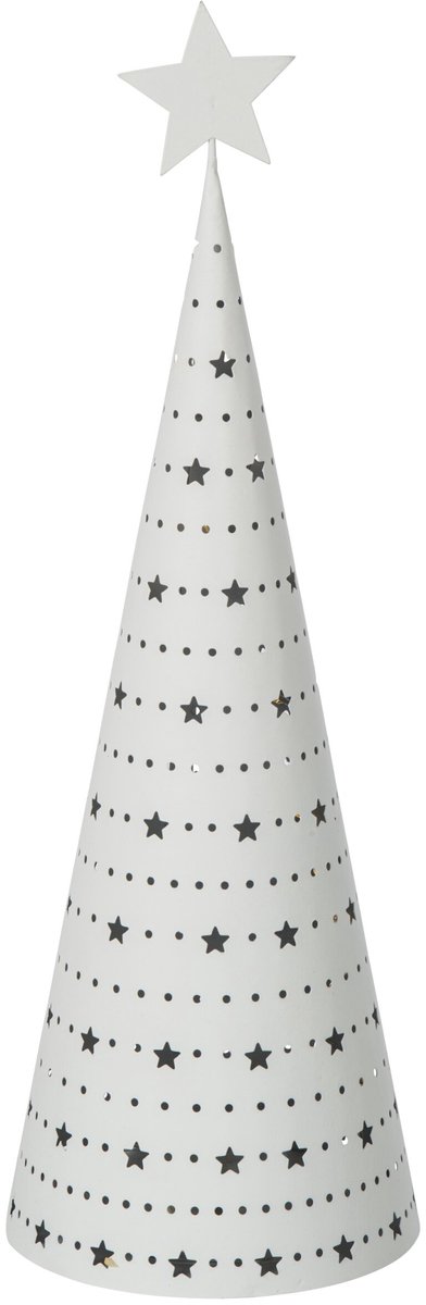 J-Line Ledkerstboom - ijzer - wit - large