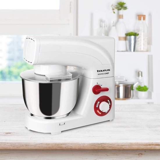 Krachtige Kneedmachine met Planetaire Mengfunctie - 1200W - Wit van Merkloos — afbeelding 3