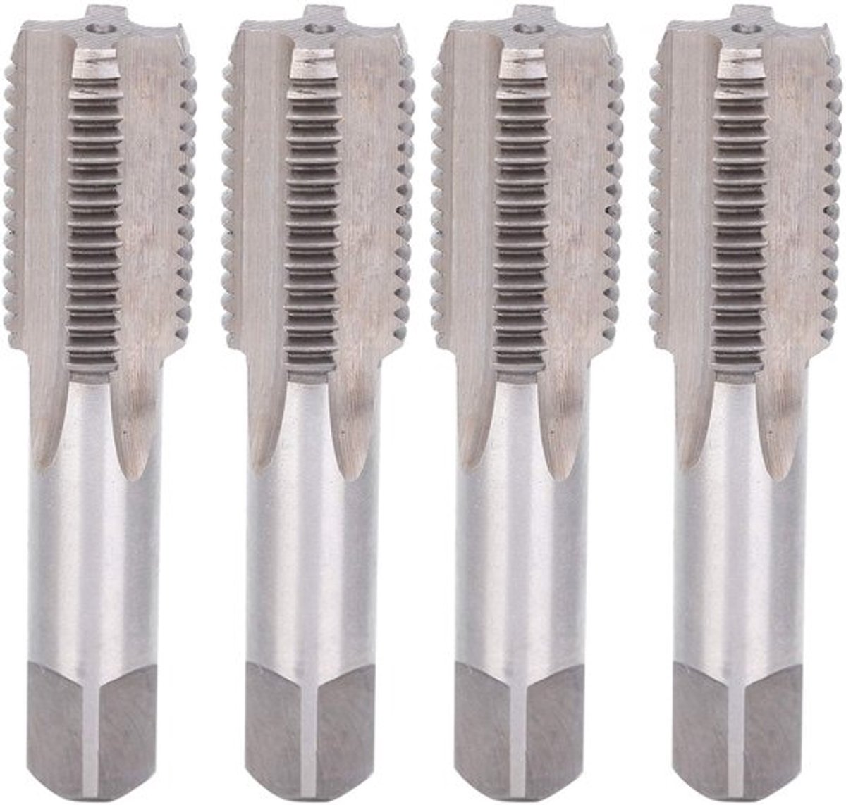 Hand Tap M22 - 4 Stuks - Rechte Fluit - Metrisch Systeem - Gelegeerd Gereedschapsstaal - Duurzaam en Slijtvast - Handkraan