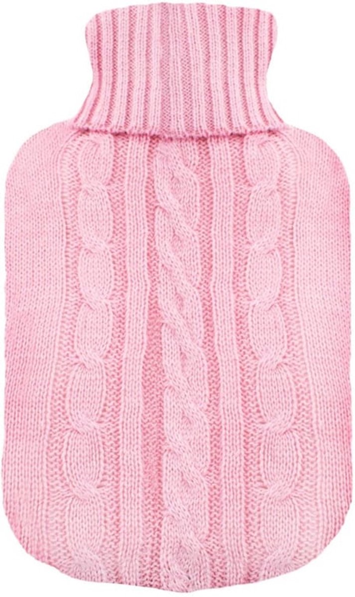 Gehaakte Deksel voor Warmwaterkruik - Roze Isolator Cover - Alleen Deksel