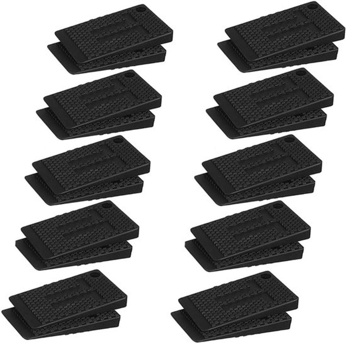 20 stuks Deurstoppers rubber in hoogte verstelbaar antislip krasbestendig voor balkon slaapkamer keuken badkamer kantoor hotel