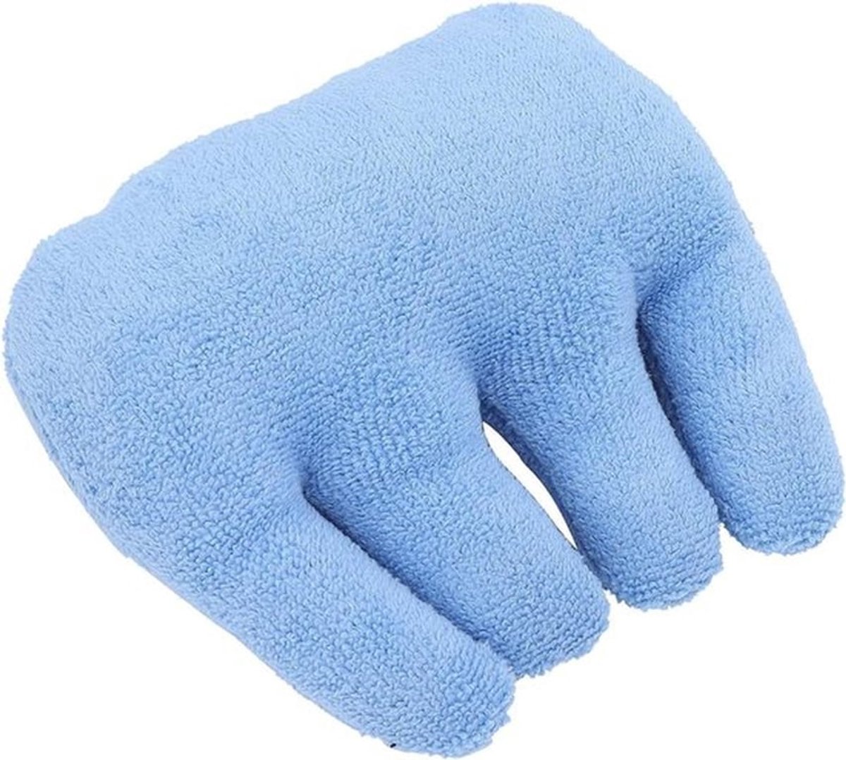 Vingercontractuurkussen - Comfortabele hand en vingerhulp voor contractuur en huidschade - Blauw .