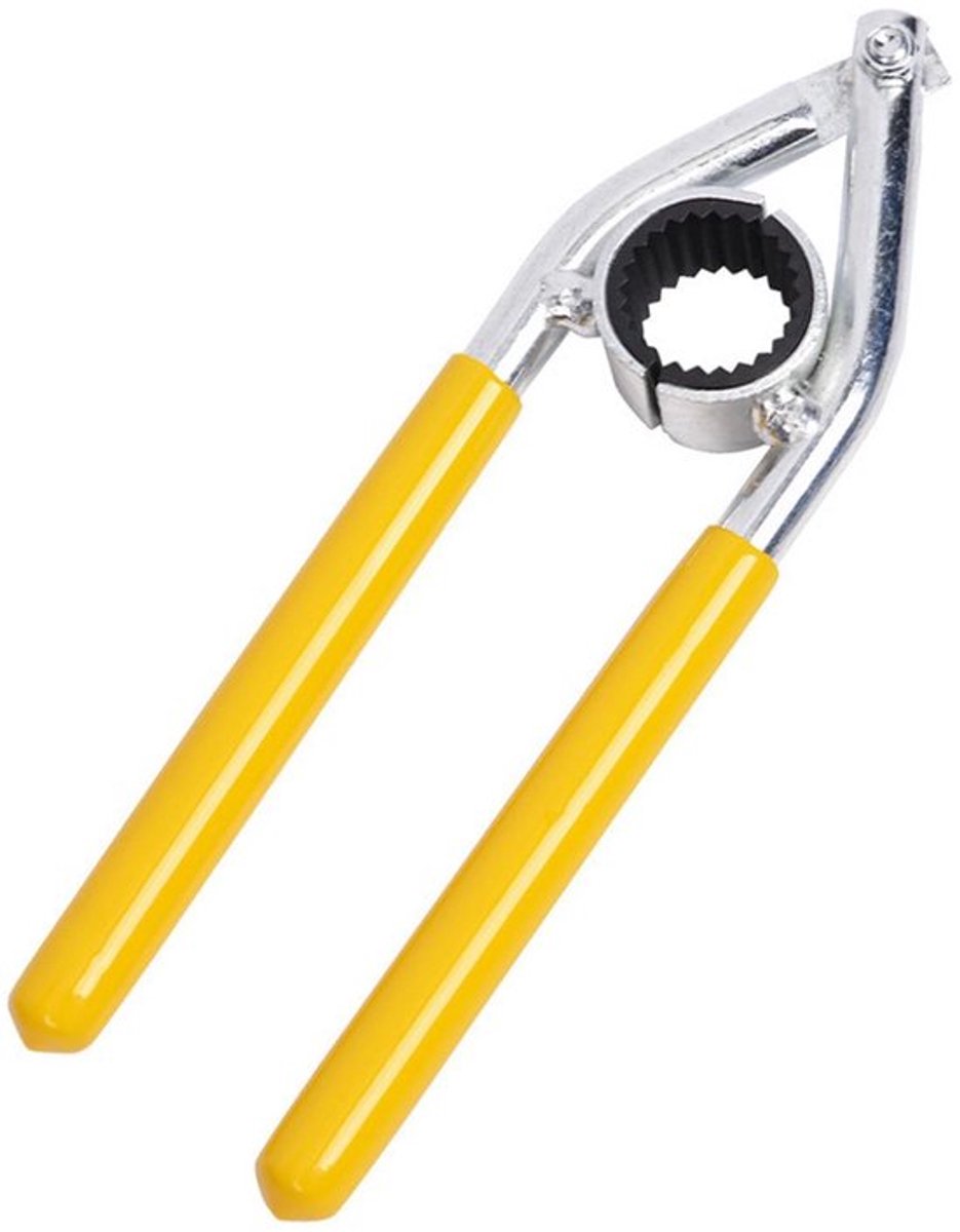 Kraansleutel - Waterkraan Sleutel - Loodgieterswerk Reparatie - Antislip Handgreep - 185 mm - Zilver Geel