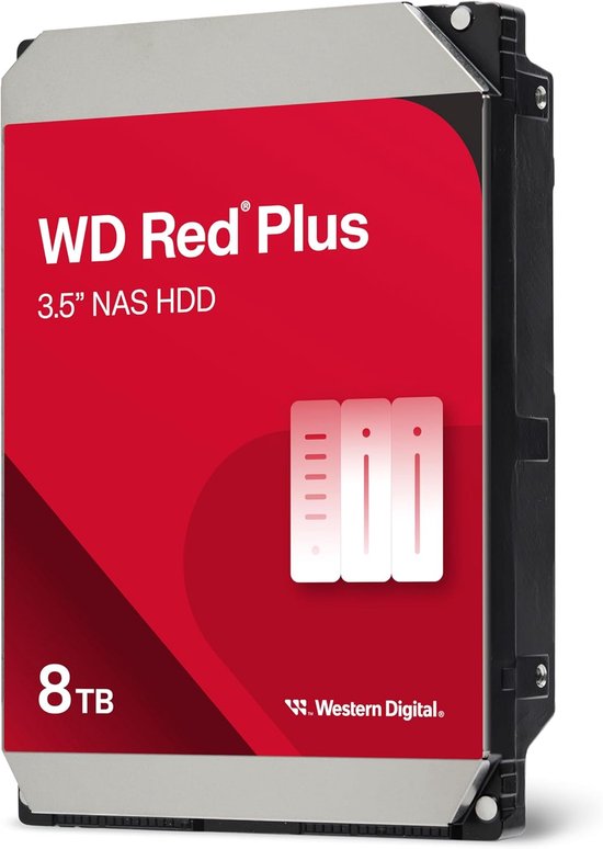 Interne Harde Schijf - NAS Schijf - Data Opslag - Continue Werking - 8 TB - Rood van Interne Harde Schijf — afbeelding 3