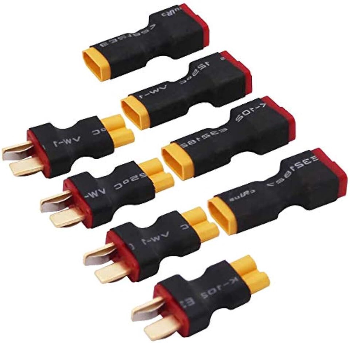 4 Paar Geen Draden XT30 Mannelijke Vrouwelijke Plug Connector Aan Deans Stijl T-Plug Mannelijke Vrouwelijke Connector Adapter
