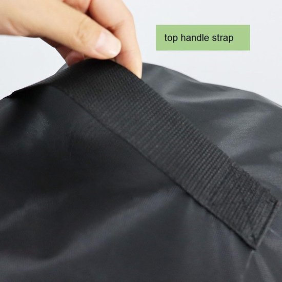 Hogedrukreiniger cover 17.8" x 17.8" x 34.2" - weerbestendig - zwart - bescherming tegen weersinvloeden - SnelShoppen — afbeelding 3