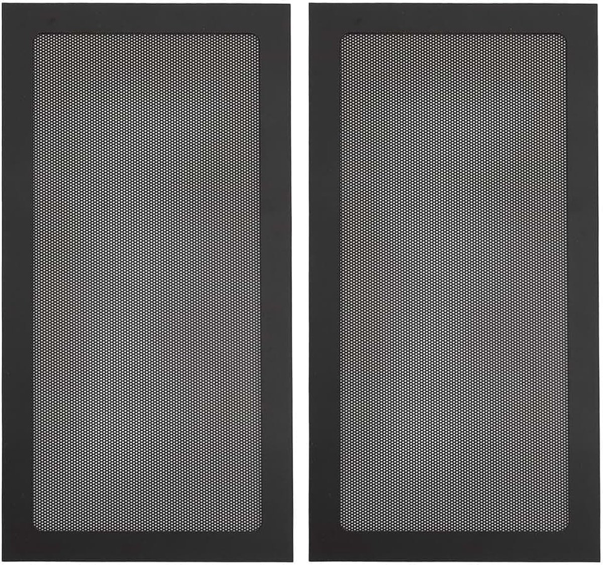 140 X 280 Mm PC-behuizingsstofnetfilter, 2 stuks, PVC, stofdichte netfilterafdekking, magneetzuignapmontage, computerbehuizingsventilator, stoffilter voor voedingsventilatorventilatie