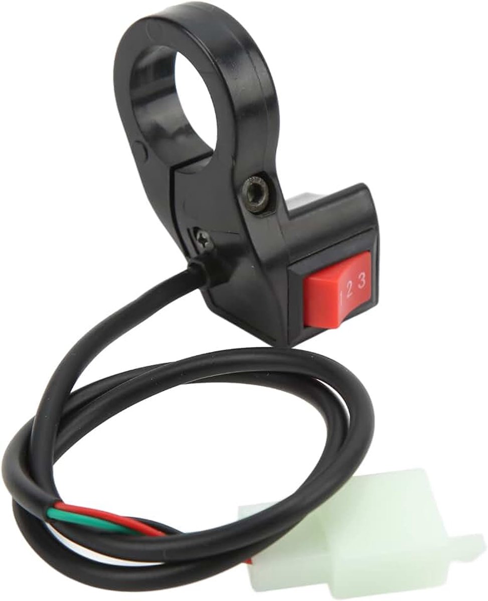 Bedieningsmodule voor stuurschakelaar met 3 versnellingen, offroad-motorfiets, elektrische fiets, 22 mm