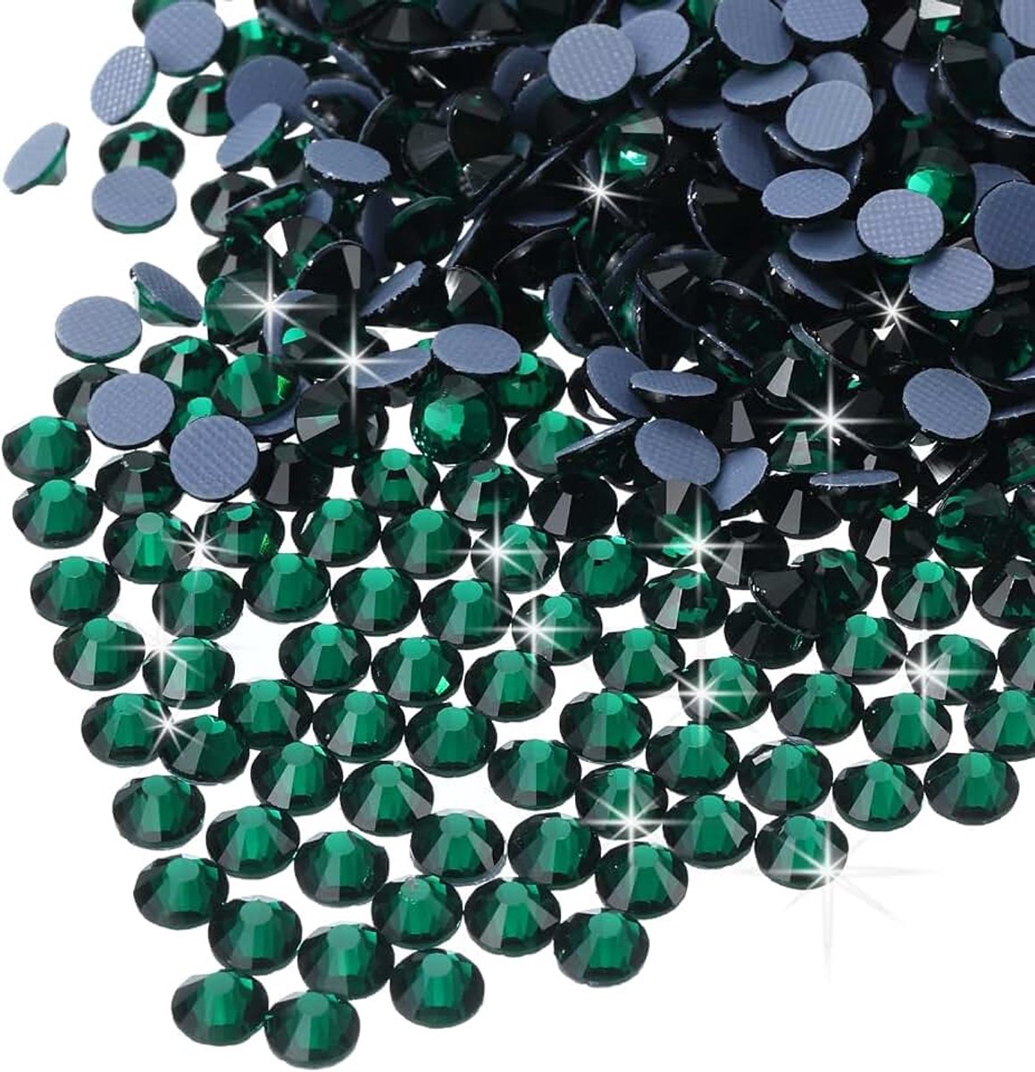 Strassteentjes, platte rug, kristalglazen stenen voor knutselen, kleding, doe-het-zelf decoratie, SS12, 3,2 mm, 1440 stuks