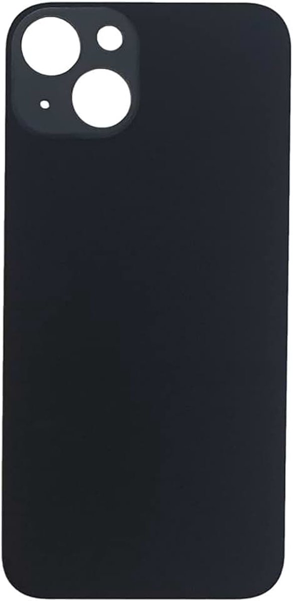 Achterkant Glas compatibel met iPhone 13 - ZONDER LOGO (Zwart)