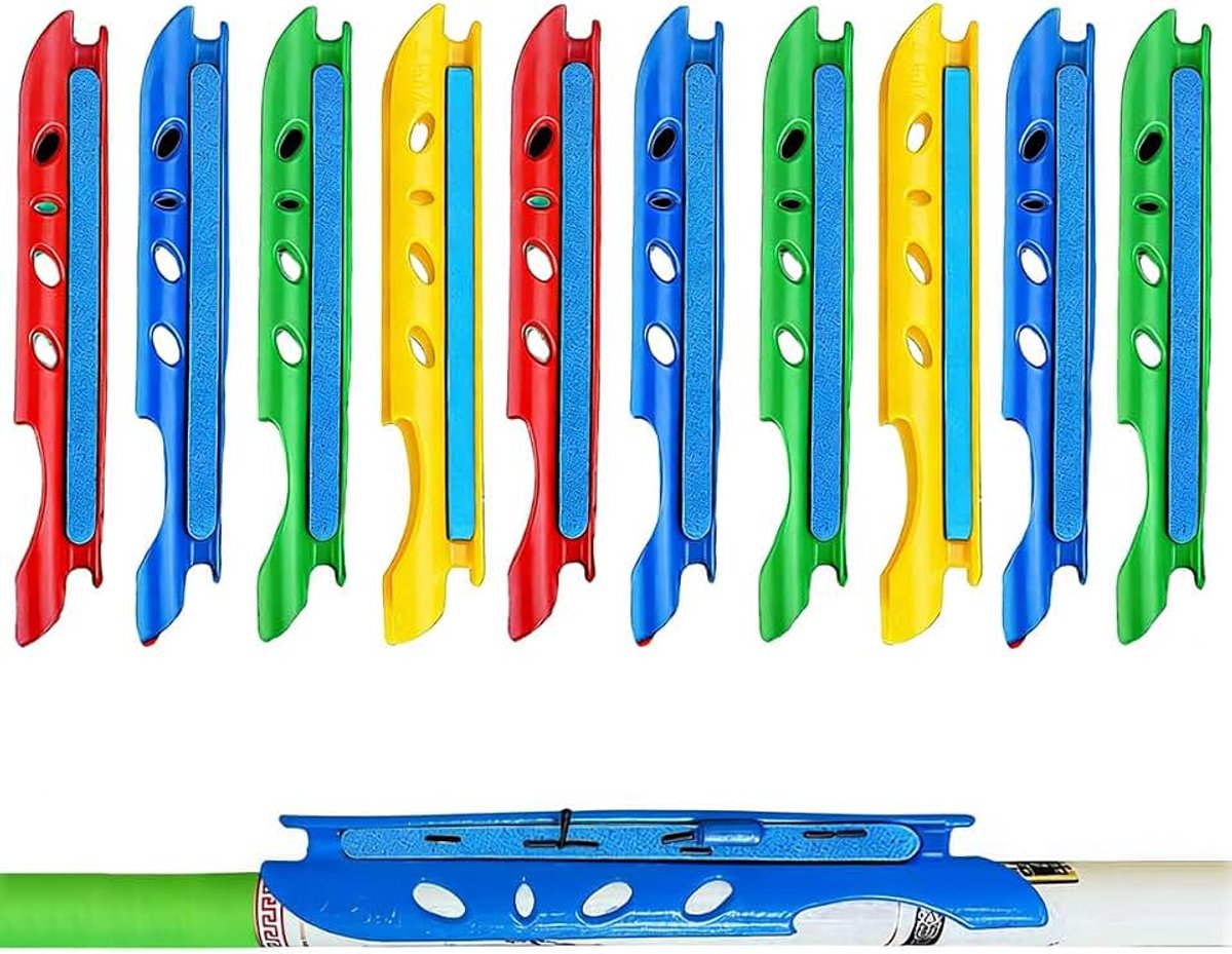 10 stuks Tablero Línea Bobinado Tabla Pesca - Junta de Espuma Carrete Tarjeta línea voor Sujetar Líneas Pesca, Anzuelos Aparejos, Placa bobinado, Alambre Envuelto (Plástico Engrosado)
