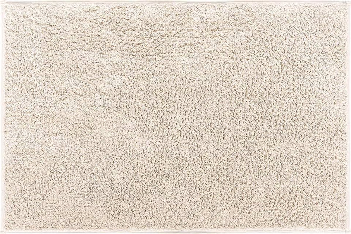 Badmat, Ultrazacht en absorberend, katoen, Antislip, 5 jaar garantie, MARLA, Badmat 80x140 cm, natuur