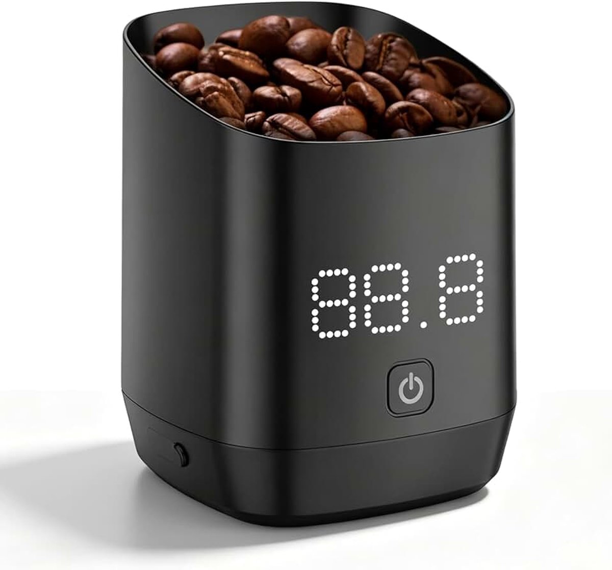 Digitale doseerbeker met led-display, oplaadbare koffieweegschaal, 0,1 g precisie, espressoweegschaal met 500 g capaciteit voor koffiebonen, draagbare keukenweegschaal voor espresso en pour-over