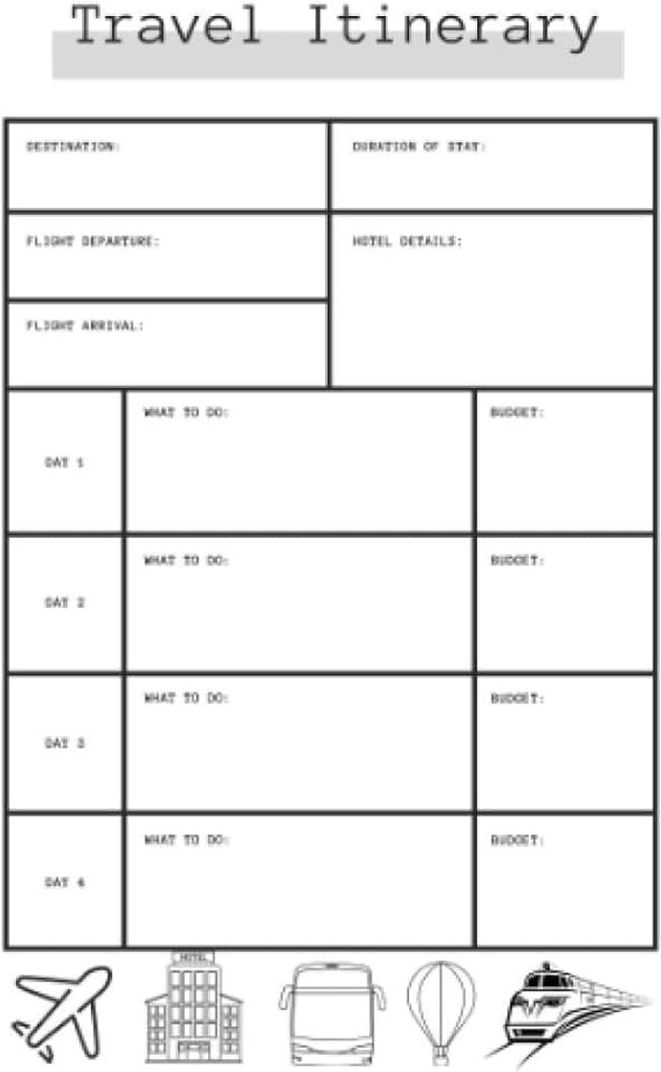 Travel Itinerary