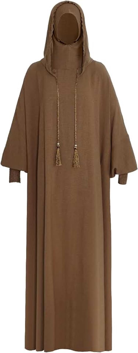 Damesjurk met volledige afdekking, landelijke jurk met hijab, islamitische abaya jilbab jurk, Abaya islamitische dames