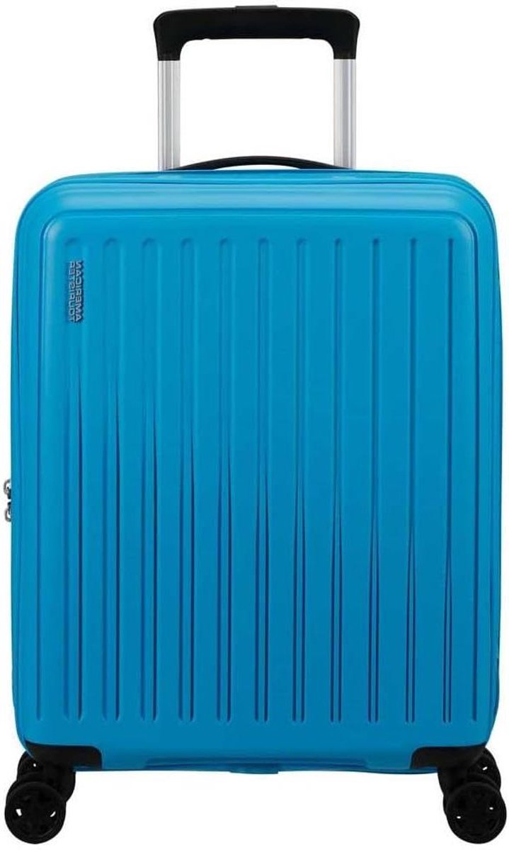 Reiskoffer Handbagage - Koffer Trolley - Veilig Reizen - Krasbestendig Polypropyleen - 40 x 20 x 55 cm - Lichtblauw