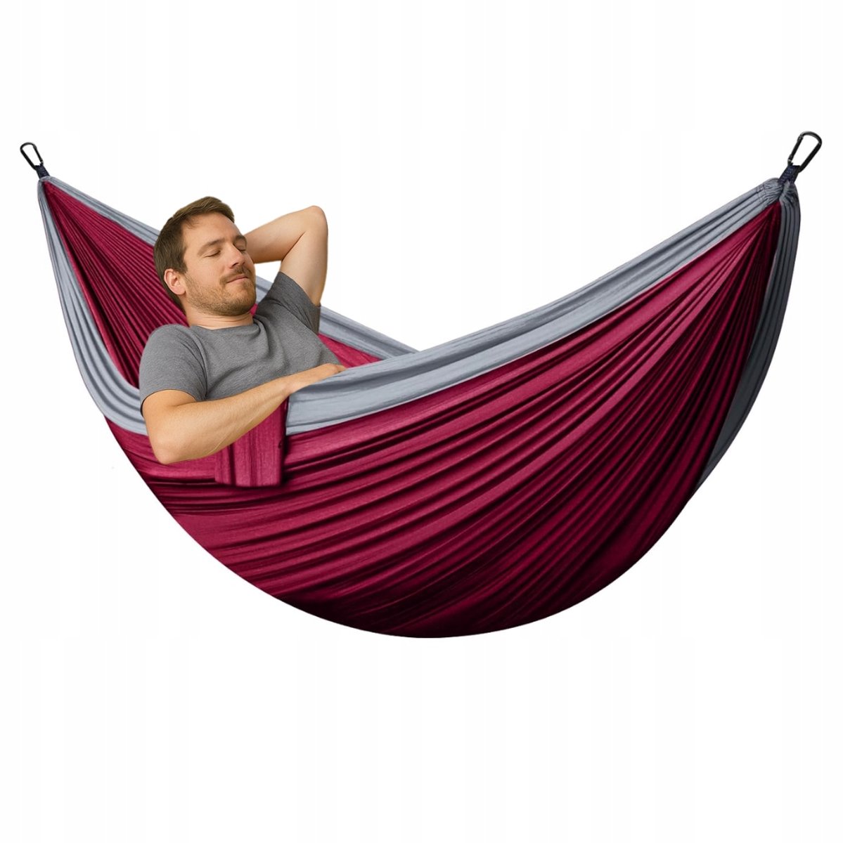 Ultralichte rijsthangmat 300x200cm - Dubbele hangmat voor Buiten