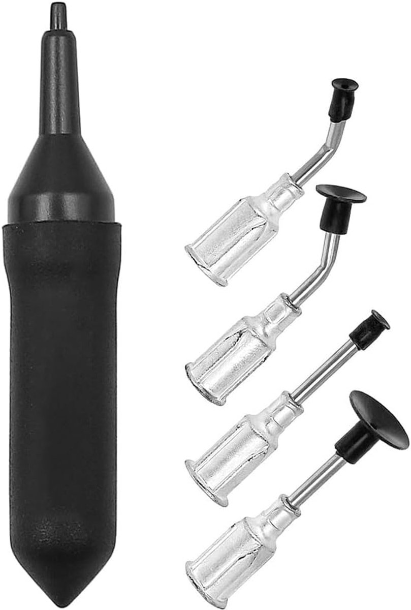 Rubber Vacuüm Zuigpen Met 4 Zuigkoppen Voor Condensator Weerstand Chip Toolbox
