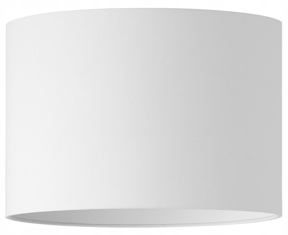 Witte Cilinder Lampenkap Goud Deluxe 25cm E27