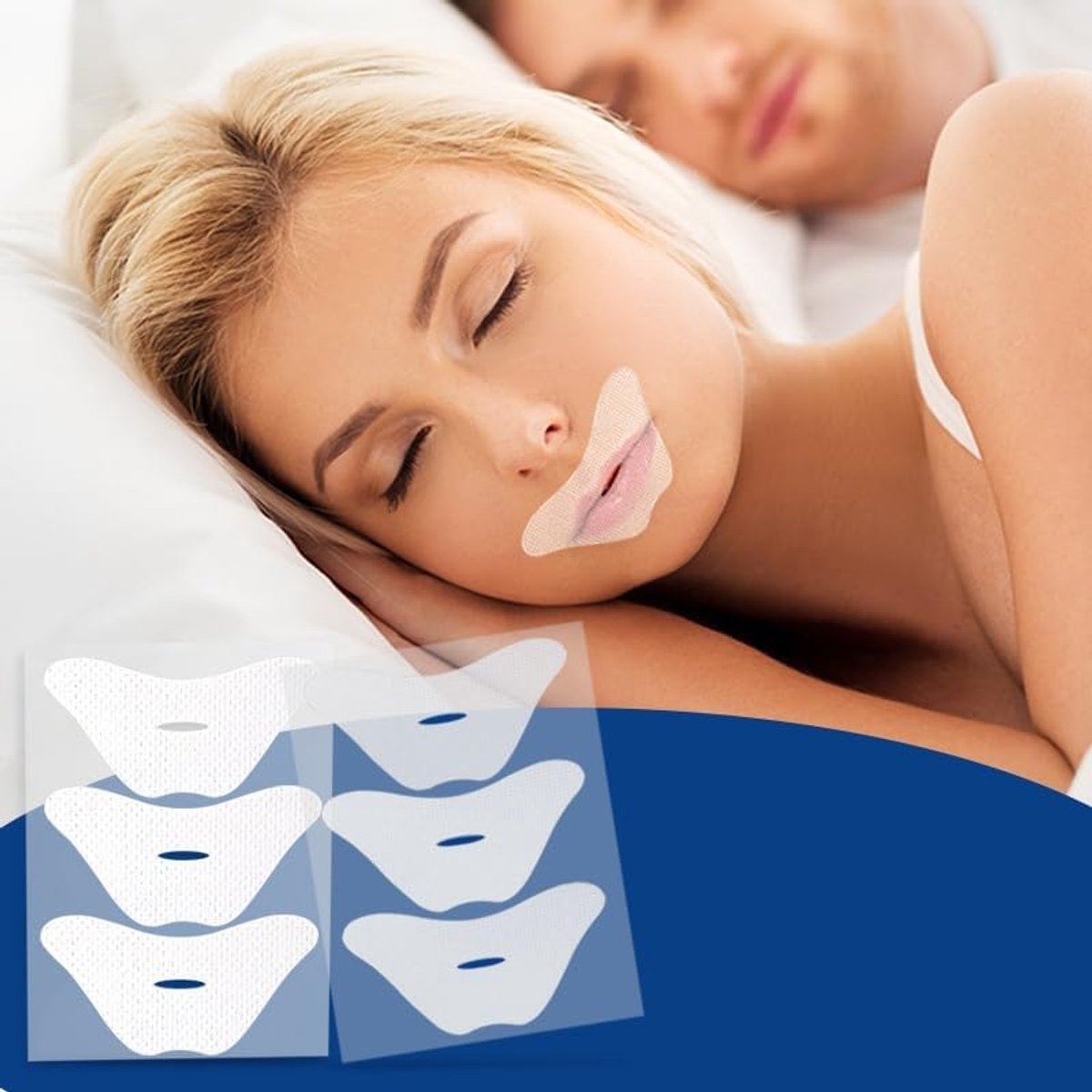 120 stuks Correctiepleister voor nachtelijke mondademhaling – Shut Up Seal, non-woven stof, comfortabel en ademend, Vermindert snurken door mondademhaling