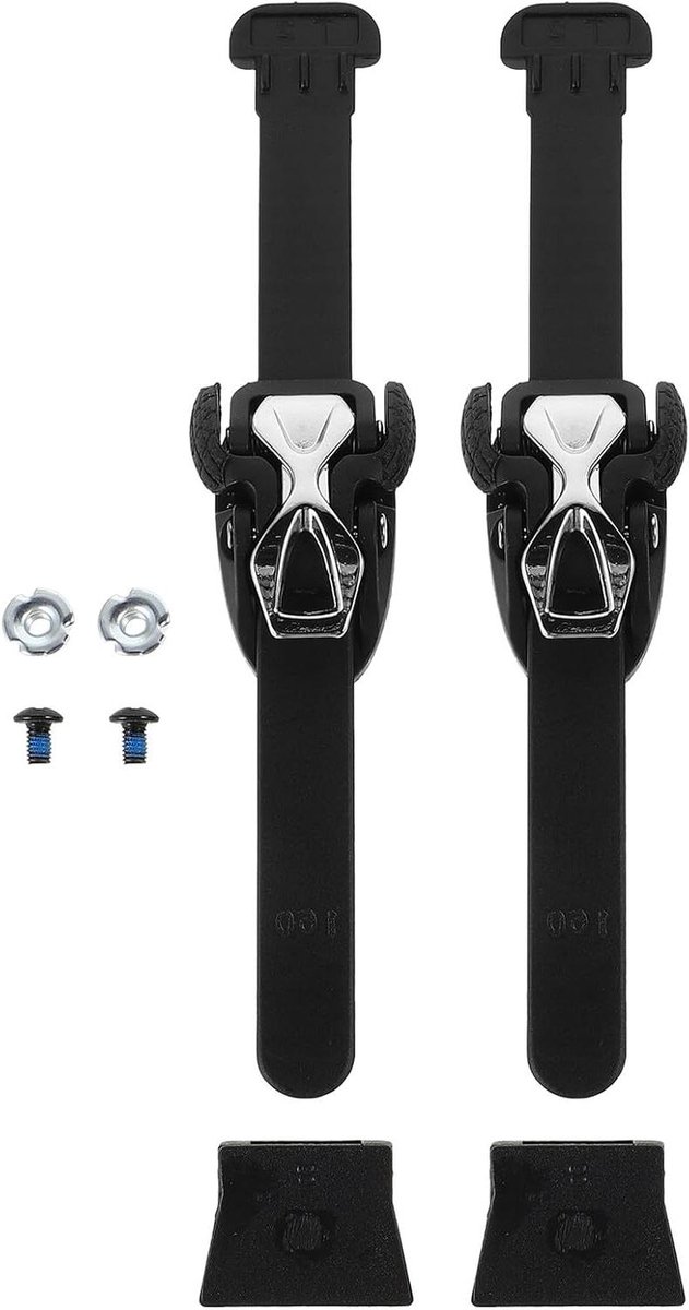 Verstelbare Skate Banden - Schoen Gespen - Schoenen Vastzetten - Met Microverstelling - 17.4 cm - Zwart