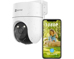 EZVIZ H8c 1080p - Beveiligingscamera - Voor buiten - 360° PTZ - AI-tracking - Geen maandkosten-IP65-WiFi Camera