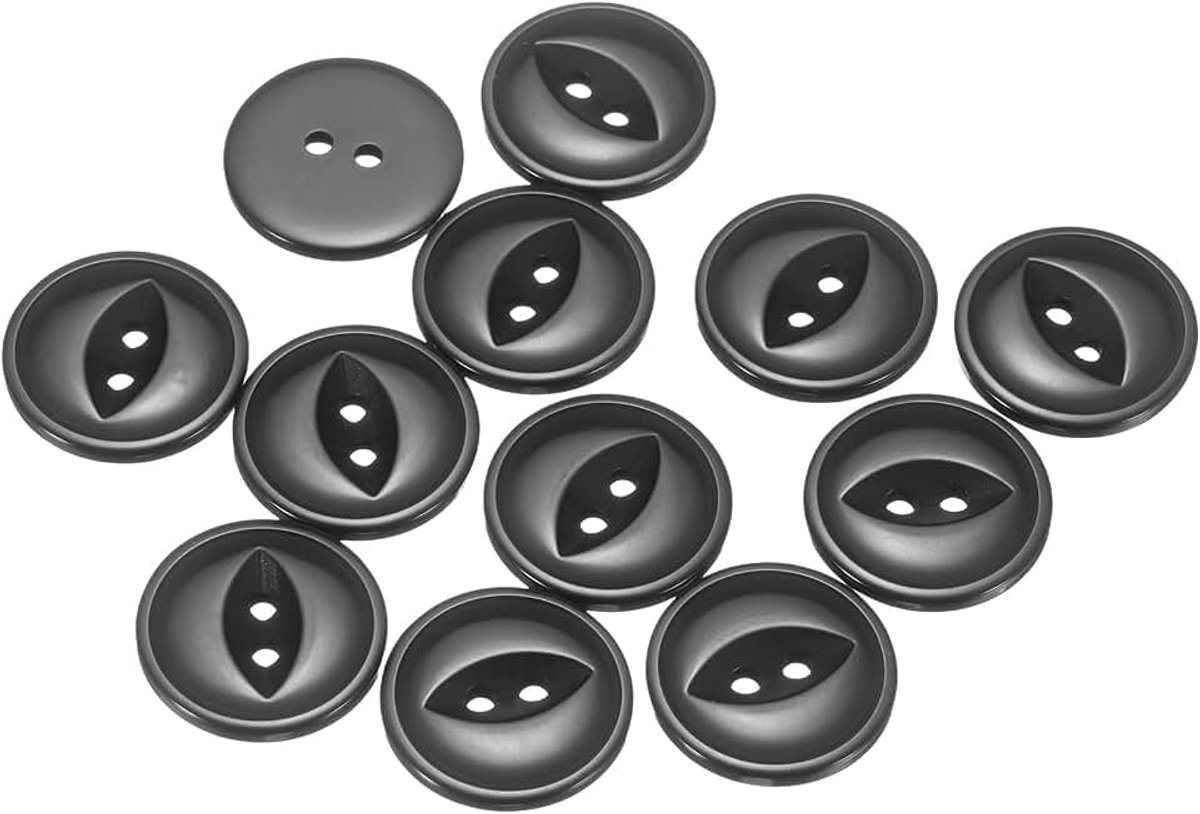 Knopen om te naaien, 20 mm, hars, 2 gaten, visoog, knutselen, reserveknopen voor handwerk, broeken, bh's