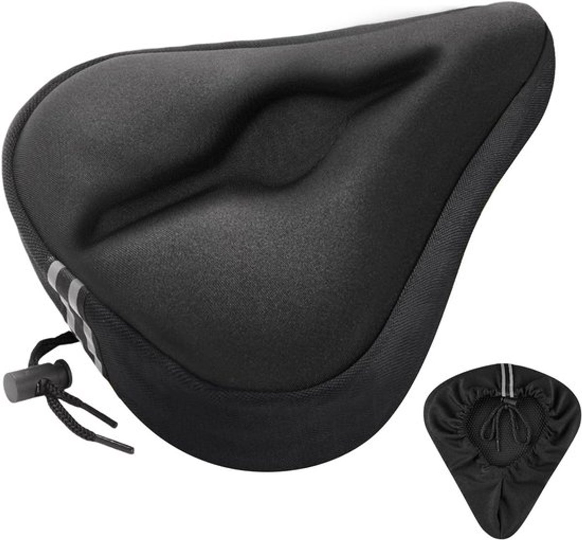 Ergonomische Gel Zadelhoes voor Fietszadel, Waterdichte en Comfortabele Bescherming, Geschikt voor Mannen en Vrouwen, 27 x 25 cm