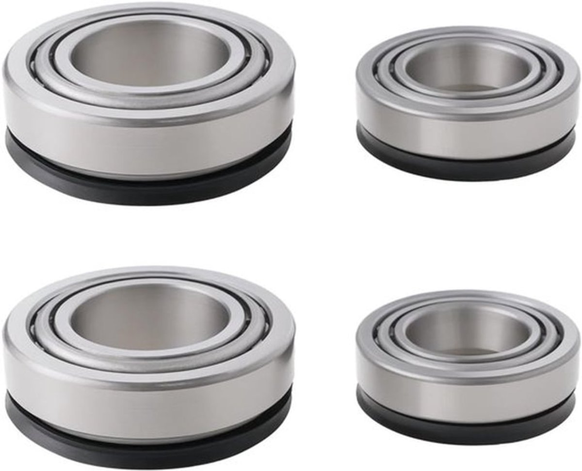 Set van 4 Tapered Roller Bearings LM67048/LM67010 en L44649/L44610 met Seals voor Trailerwielen en Transportbanden