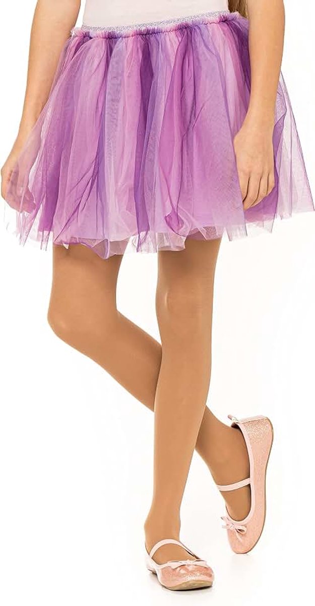Balletmaillot voor meisjes, schoolmaillot voor kinderen, voor meisjes, sterke voet, zachte balletmaillot, geschikt voor schooluniform, dansen en sport, 50 denier, met microvezel, 3-12 jaar