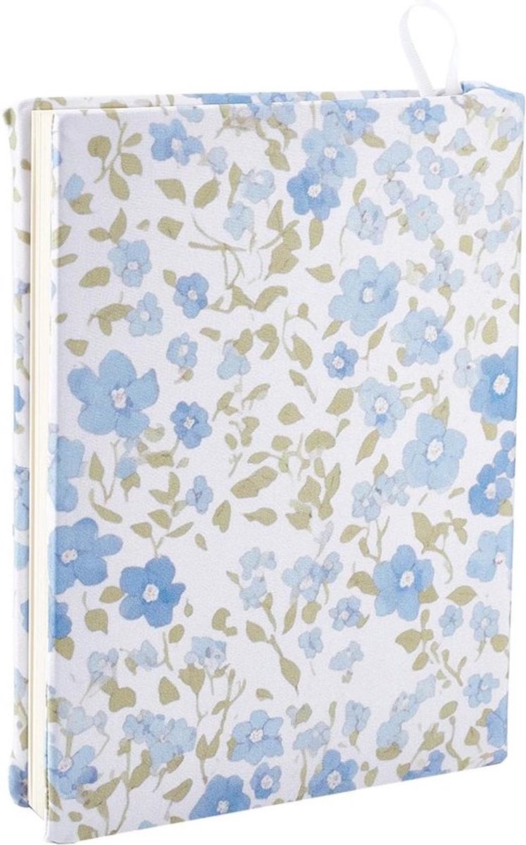 Rekbare boekomslag met bloemenpatroon en elastische bescherming, wasbaar, geschikt voor hardcover boeken