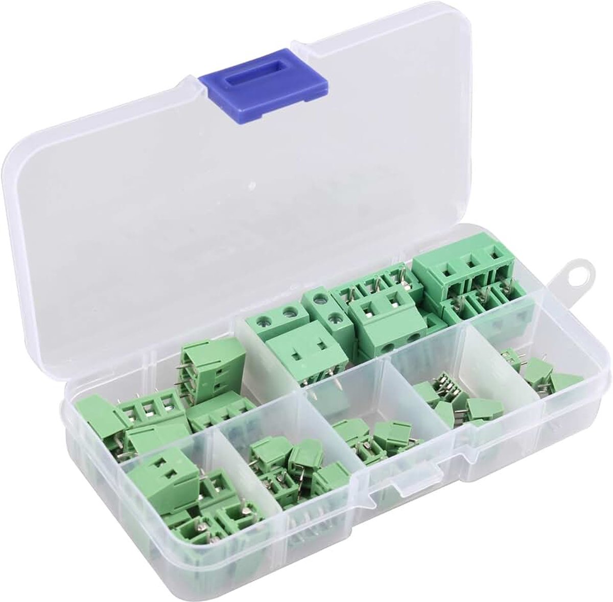 40 STKS PCB Schroef Terminal Block Universele 2- en 3-pin 2.54 en 3.81mm 5 en 7.5mm Pitch PCB Mount Schroef Connector Groen