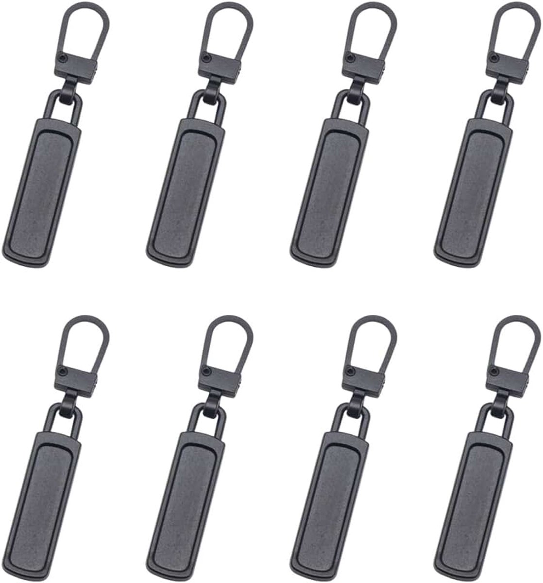 8 stuks reserveonderdelen ritssluiting, ritssluiting van nylon, eindeloze ritssluiting, metalen treklussen, metalen ritssluiting, afneembare metalen ritstrekker