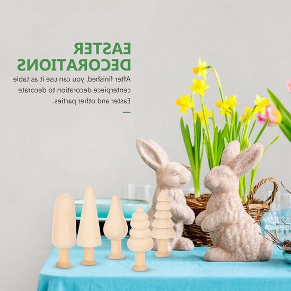 20 Stuks Onbehandeld Hout voor DIY Mini Projecten, Schilderen en Creatieve Activiteiten voor Meisjes