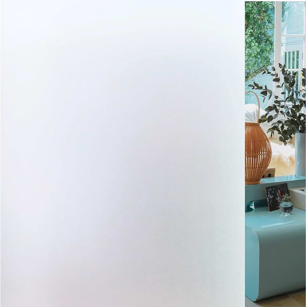 Raamfolie HR++ - 45 x 500 cm - Zonwerend & Isolerend - Anti-Inkijk Privacy Folie - Statisch Melkglas voor HR++ Glas - Inclusief Rakel - Warmtewerend