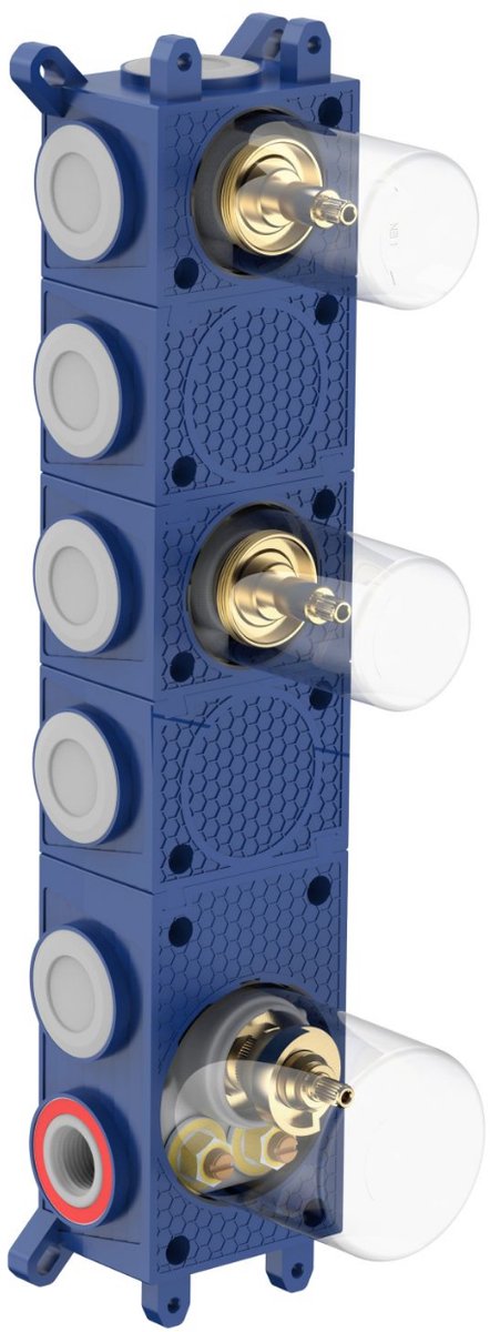 ALONI Stria inbouwbox voor douchemengkraan – 2-weg – thermostatisch – inbouw