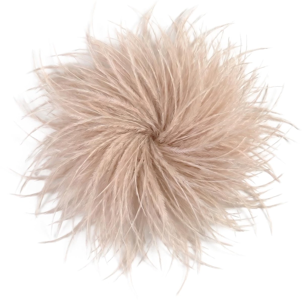 Broche dames - veerbroche broche broche struisvogelveer fluffy | ansteckblume pompon broche om vast te klemmen | vintage voor bruiloft bruid carnaval blazer jurk