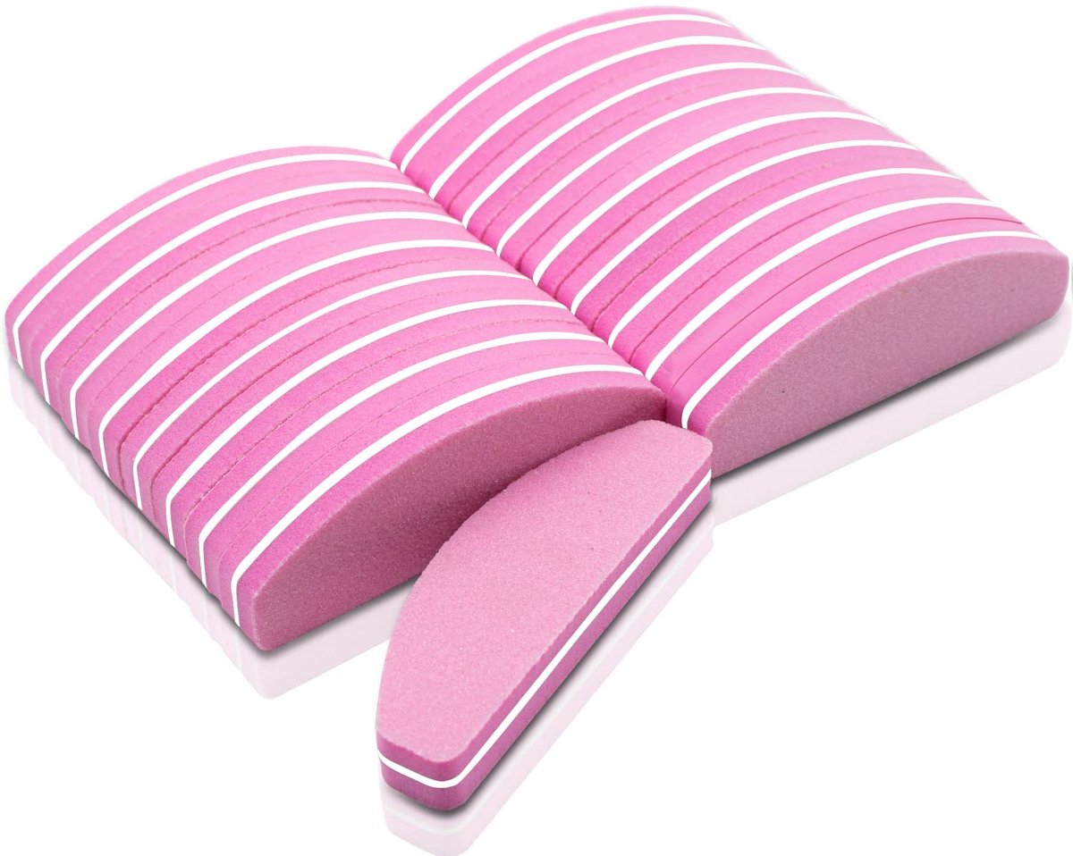 Buffer Block, Nail Buffer Dubbelzijdig, Buffer Nail Duurzaam Roze