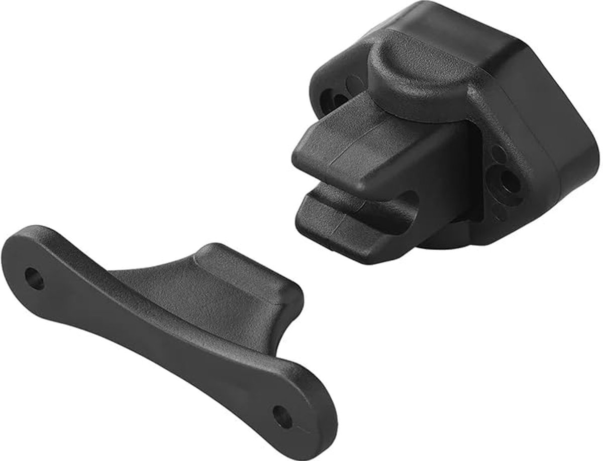 1, 2, 4, 6 of 8 deurvastzetters voor caravans, wit, zwart deur camper, deurhouder serviceklep camper, deursluiter camper, deurbeveiliging (1 stuk zwart)