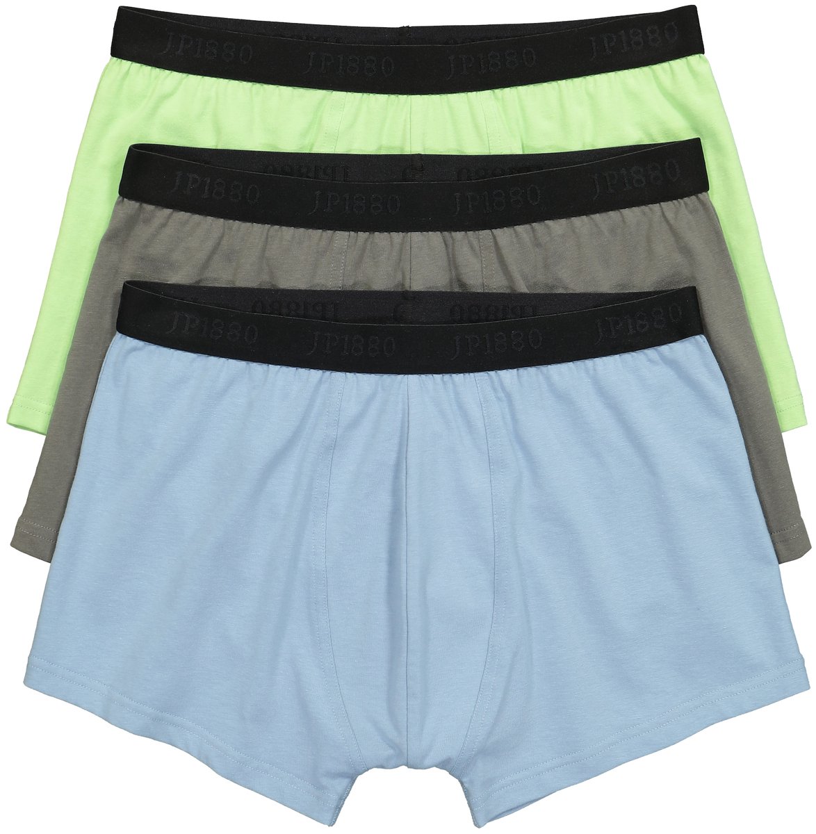 JP 1880 - Heren - heupbroekje FLEXNAMIC® loungewear OEKO-TEX set van 3 tot 8XL - Lichtgroen - Maat XXL