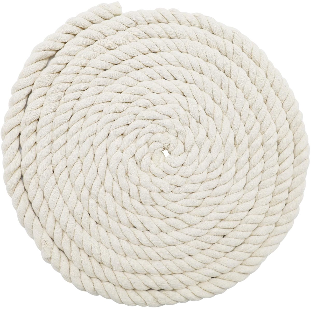Katoenen koord, macramégaren, vele maten, katoenen touw voor doe-het-zelf knutselwerk, geschenken (20 mm (6 m)