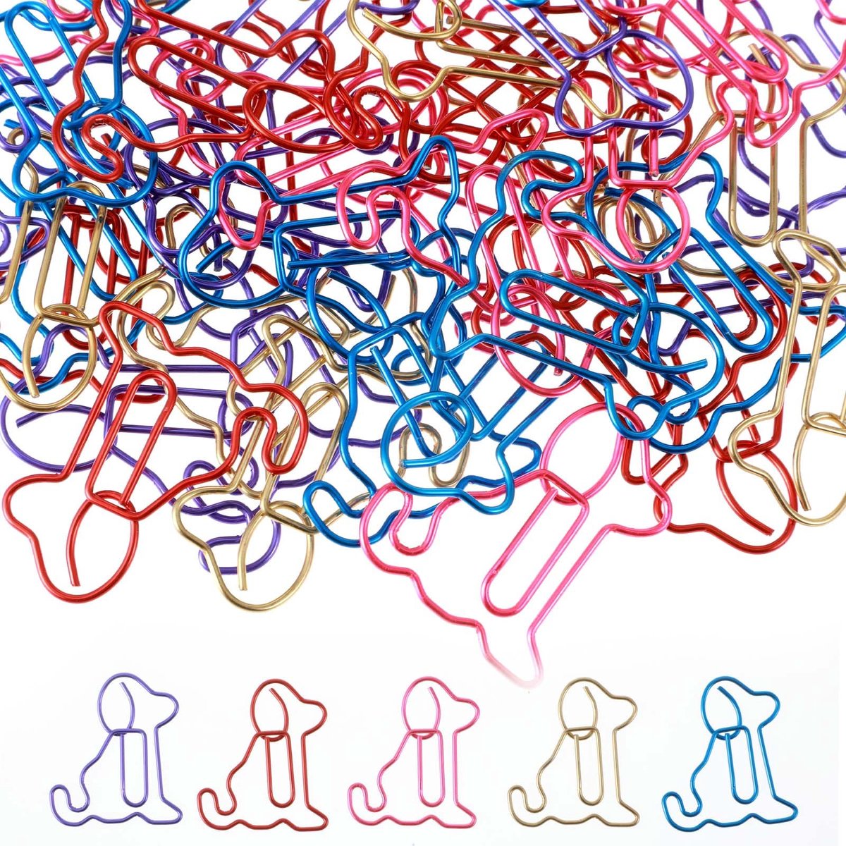 Paperclips Decoratieve Paperclips, Gepersonaliseerde Dier Leuke Bindmiddel Clips Kantoorbenodigdheden Hond Decor Bladwijzer Voor Fun Vrouwen Mannen