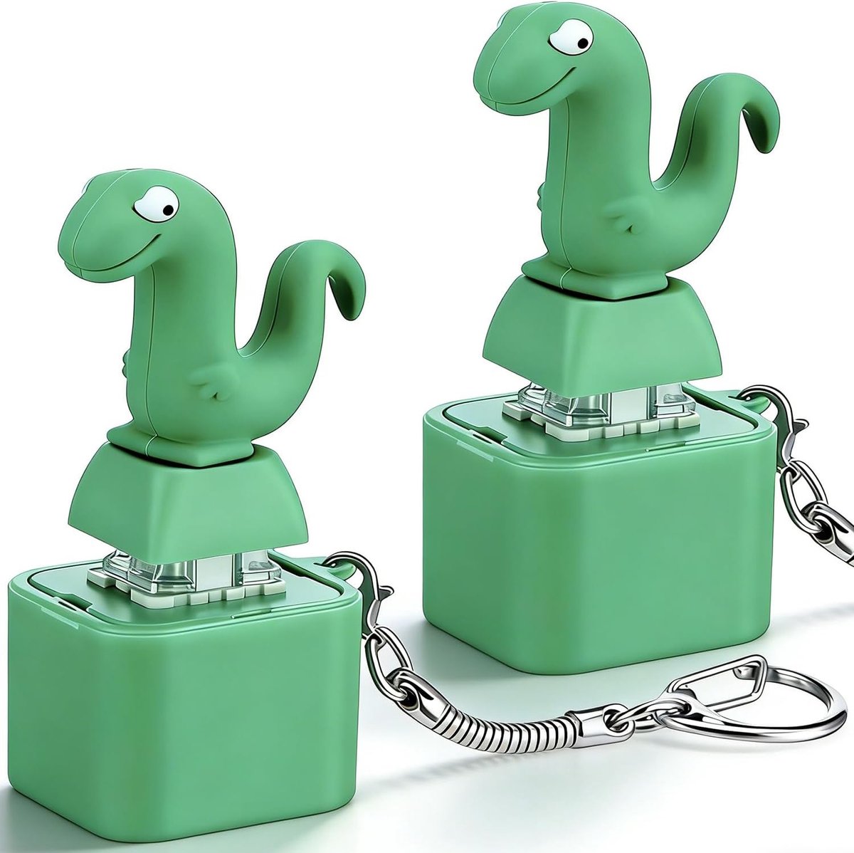 Set van 2 hagedis sleutelhanger geluid, hagedis sleutelhanger sleutelhanger, hagedis sleutelhanger hanger mini sleutelhanger, voor mobiele telefoon hanger sleutelhanger decoratie