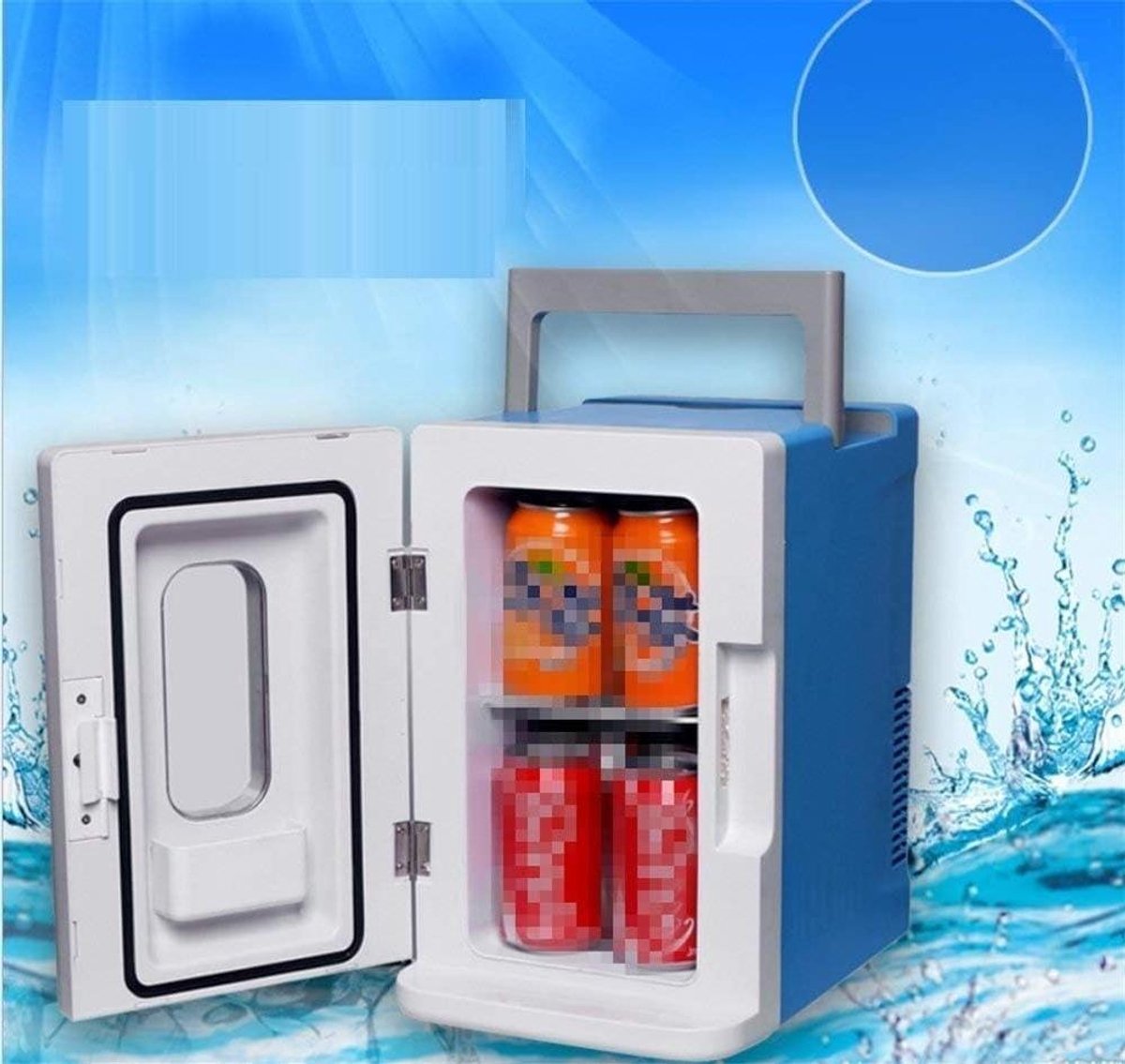 Mini Koelkast - Auto Koelkast - Dranken Koelen - Dubbele Koude en Warme - 10 Liter - Wit
