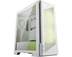 Msi Midi Computerbehuizing Voor E Atx Moederbord, Airflow Met Venster, Wit, Exclusief Voeding.