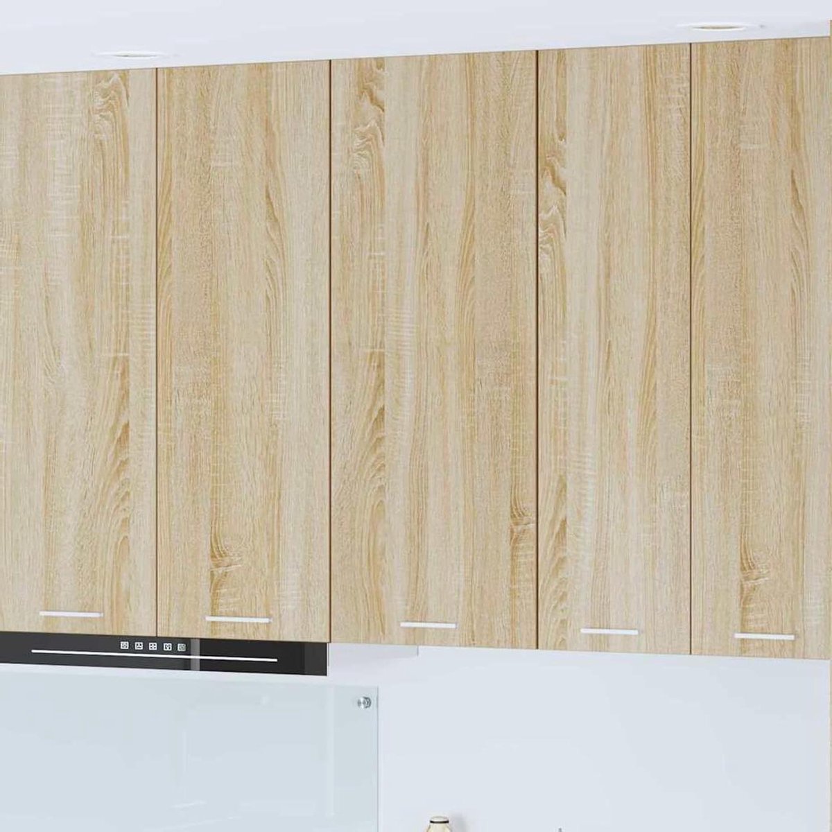 Hangkast Riga - Wandkast Keuken - Efficiënte Opslag - Strakke Lijnen - 40 x 31 x 100 cm - Sonoma Eiken