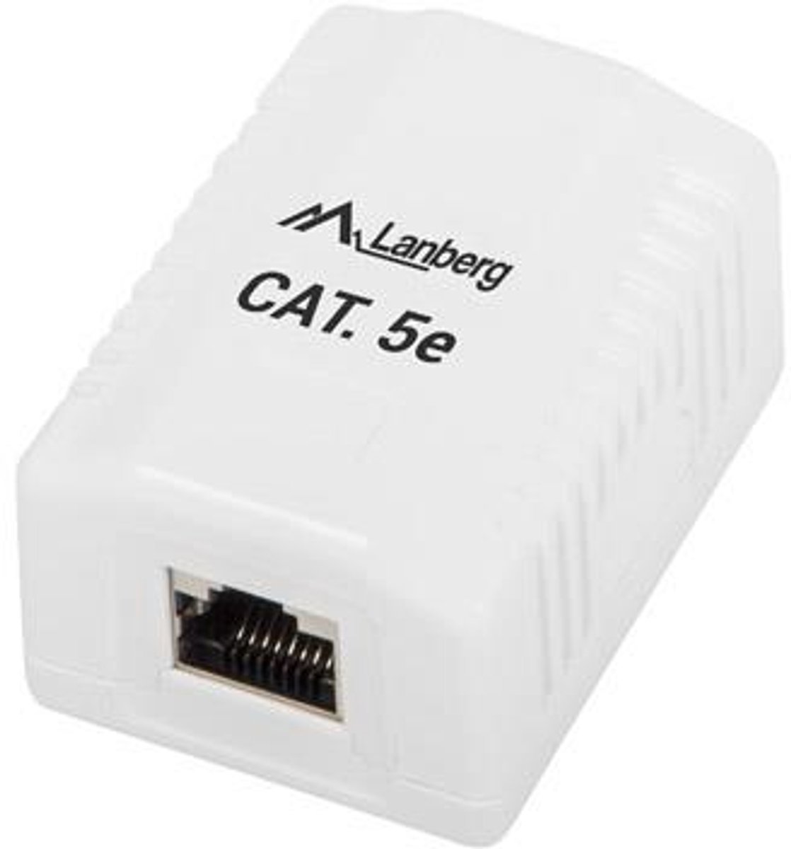 Lanberg OS5-0001-W Serie - Afgeschermd RJ45 Opbouwstopcontact - Cat.5E - 1 Poort