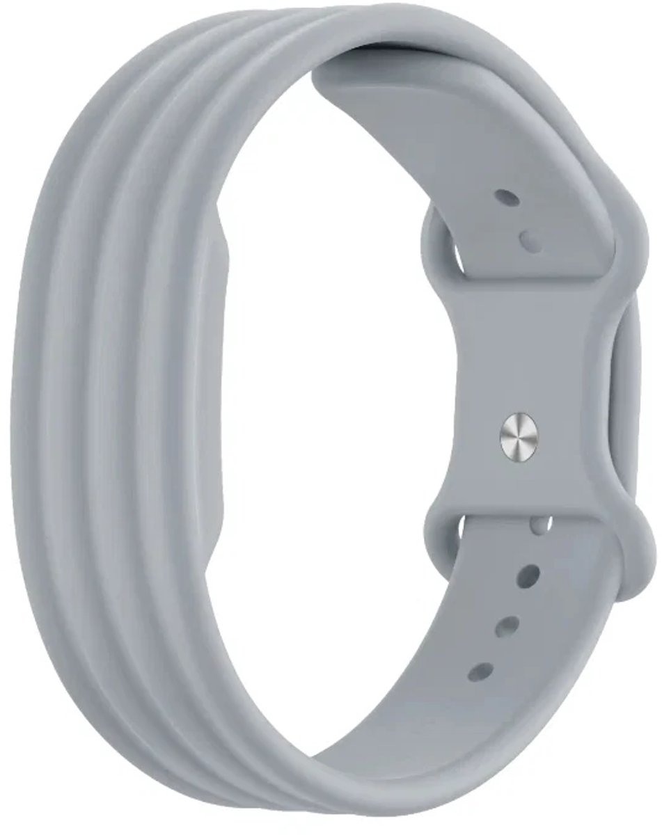 Bandz Siliconen sport bandje geschikt voor Fitbit Air - Grijs